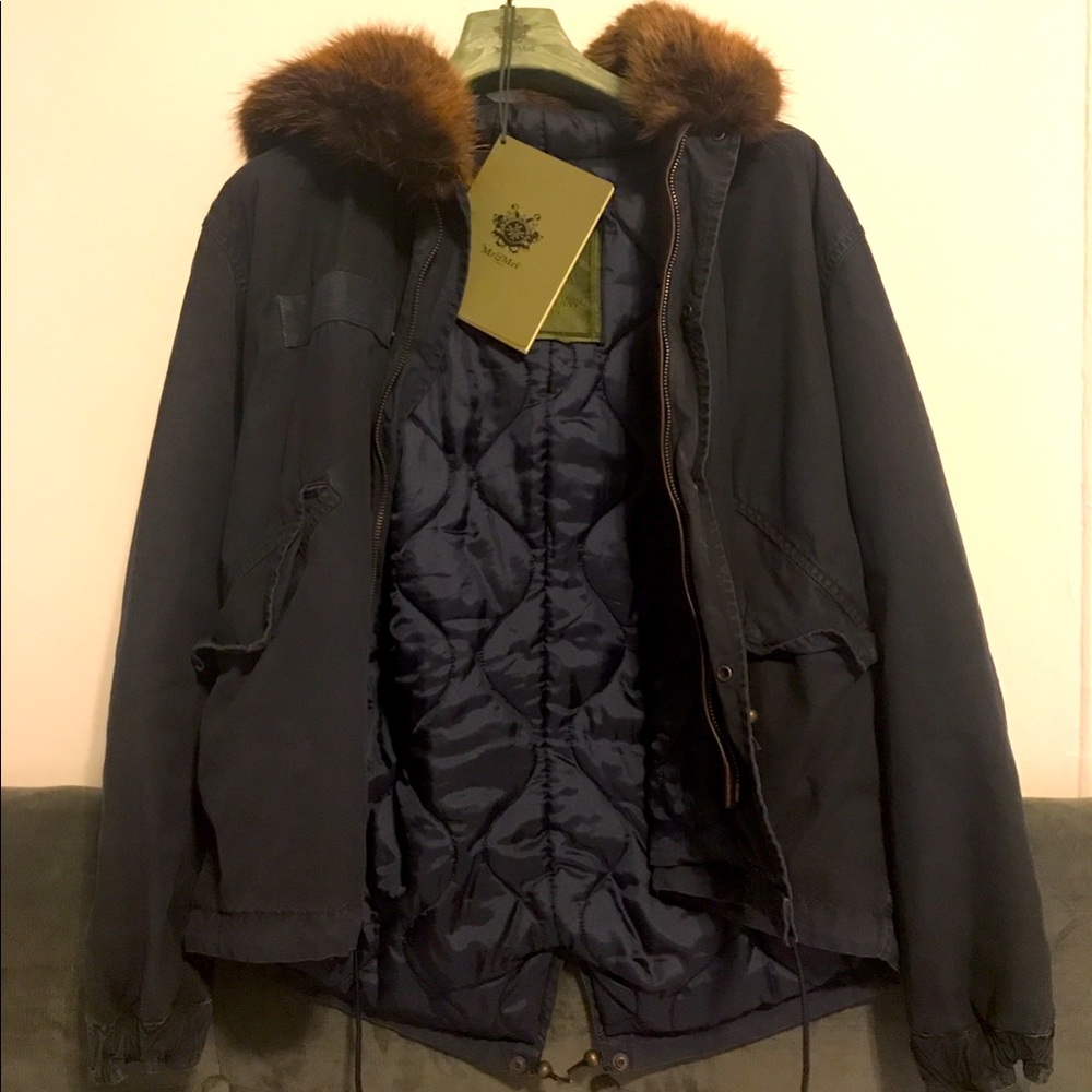 Sooty Blue Mini Parka